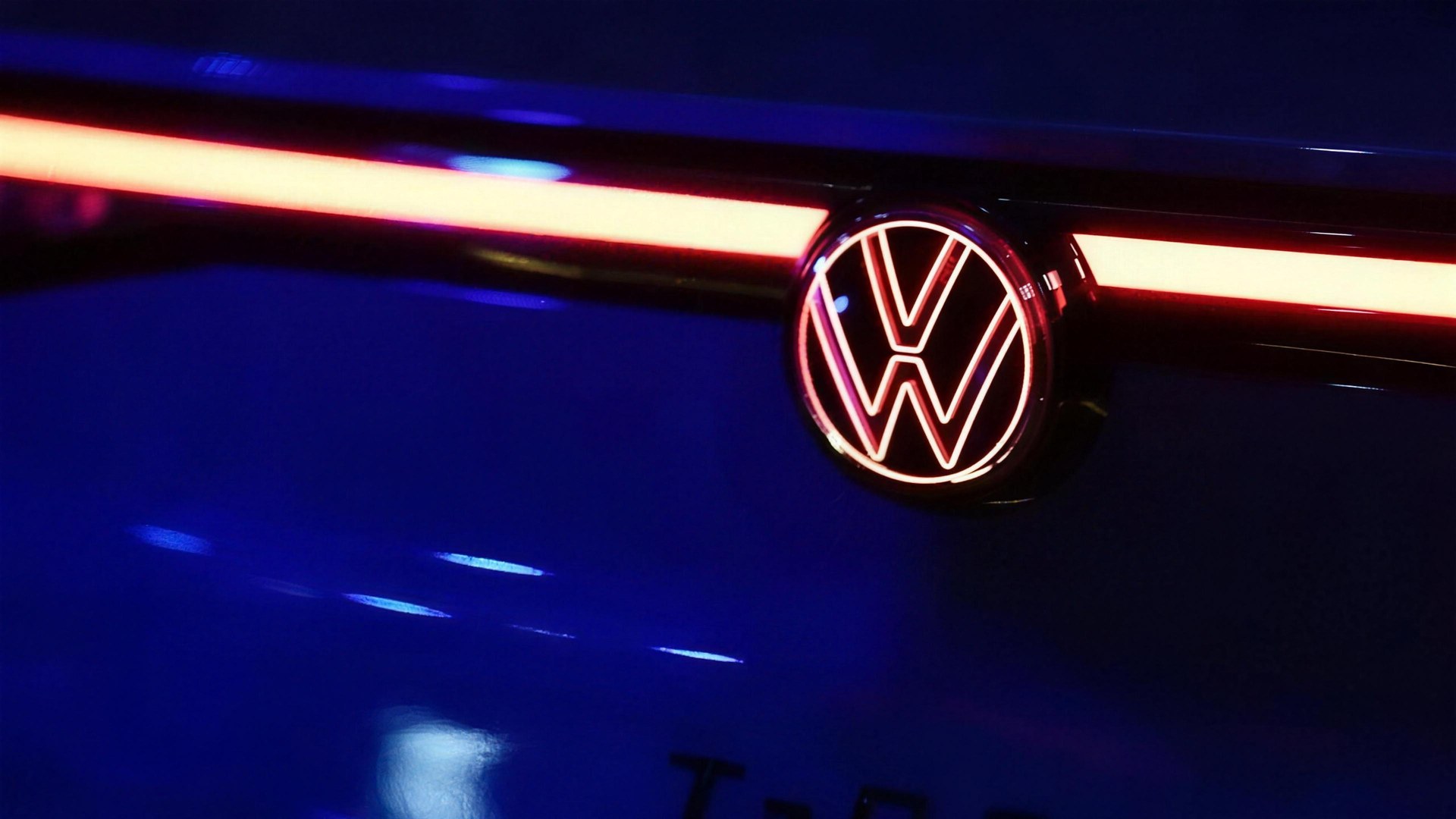 Logo Volkswagen illuminato del Nuovo T-Roc