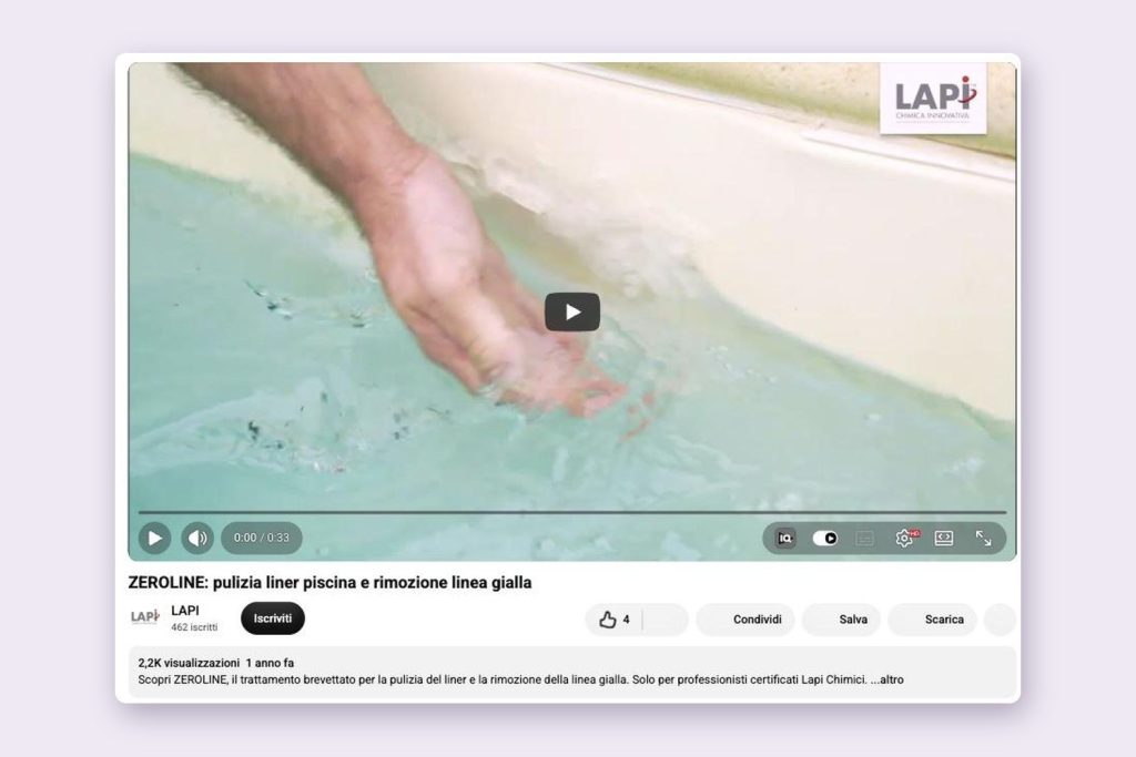 Video di presentazione prodotto ZEROLINE sul canale YouTube di LAPI